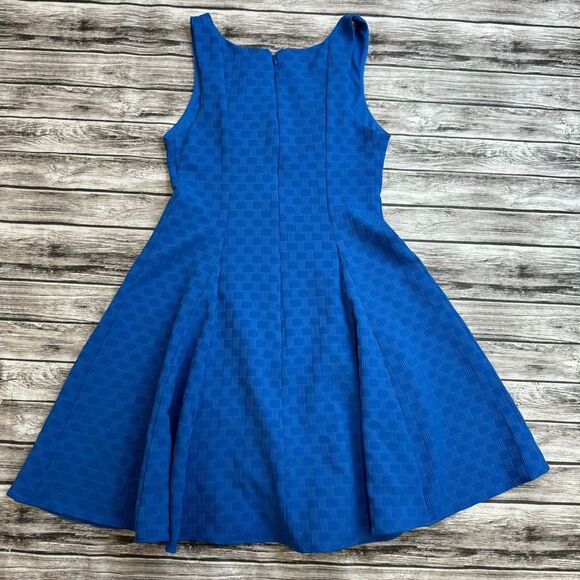Anthropologie Eva Franco Women's Blue Fit & Flare A Line Full Skirt Dress 4 NWT - Picture 13 of 13